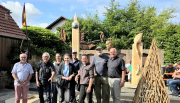 Gruppenfoto v.l.: Peter Detig, Beat Breitenstein, Johanna Helle, Johanna Barth,, Elias Frisch, Jana Debrodt, Dr. Ulrich Barnickel u. Manfred Helfrich.