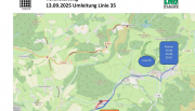 Linie 35 Umleitung für 13.09.2025