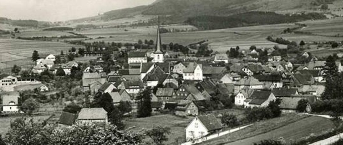 Blick auf das historische Poppenhausen