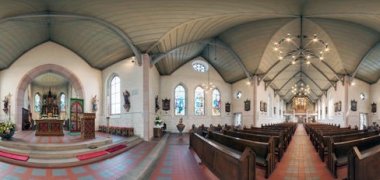 Innenansicht der St. Georg Kirche Innenansicht der St. Georg Kirche in einer 360 Grad Ansicht