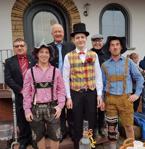 Die Spitze der Kirmesgesellschaft