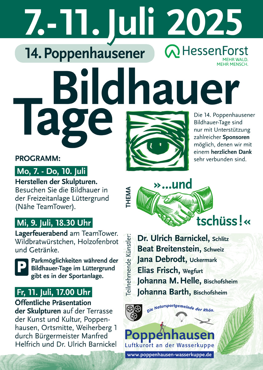 Plakat Bildhauertage 2025
